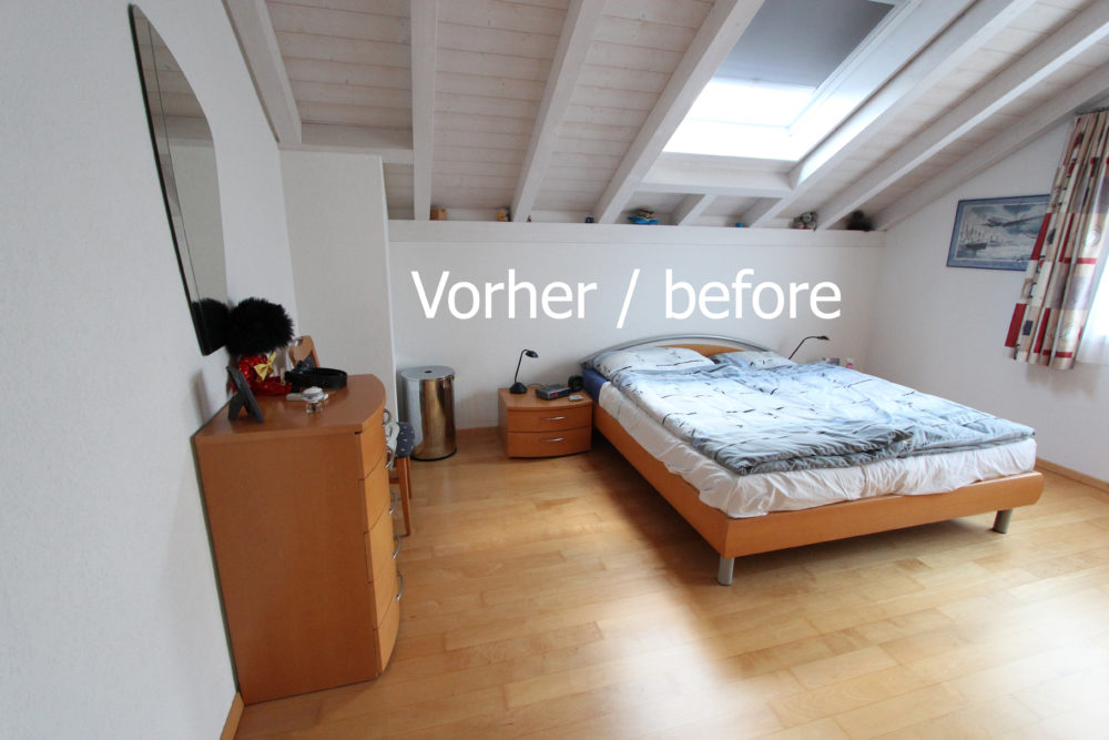 Schlafzimmer vorher